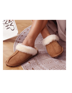 Pantofole peluche e camoscio 2