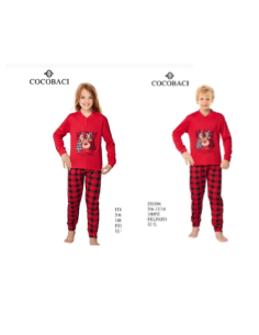 Pigiama due pezzi natale bimbo renna