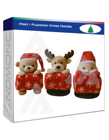 Plaid + Pupazzo Xmas Natale