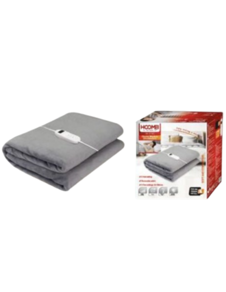 Coperta Elettrica Hoomei HM-8788D 160x130 cm 160W – 9 Livelli di Calore, Spegnimento Automatico, Lavabile in Lavatrice