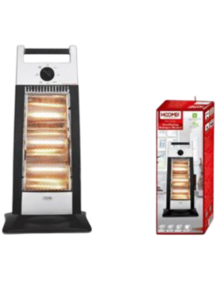 Stufa Alogena Oscillante Hoomei HM-8350L – 1200W, 3 Elementi Riscaldanti, 2 Livelli di Potenza