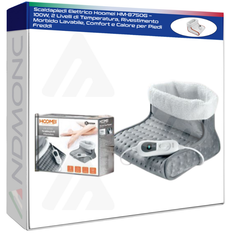 Scaldapiedi Elettrico Hoomei HM-8750G – 100W, 2...