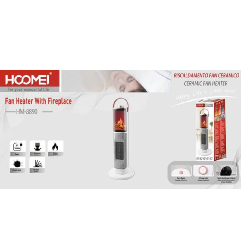 Termoventilatore Ceramico HOOMEI HM-8890 2000W...