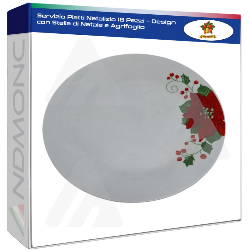 Servizio Piatti Natalizio 18 Pezzi – Design con...
