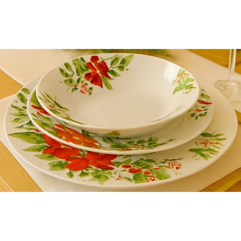 Servizio Piatti 18 Pezzi in Ceramica con Decoro...