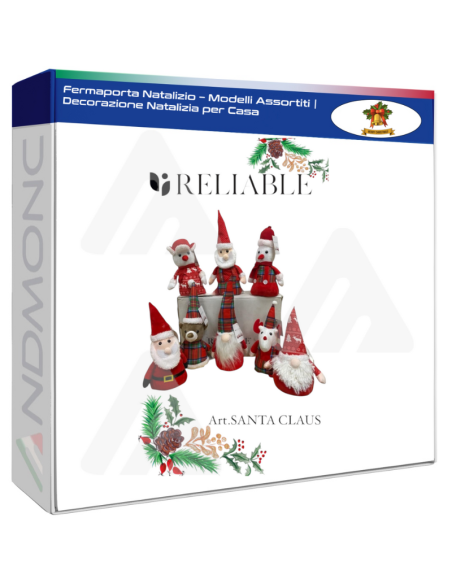 Fermaporta Natalizio – Modelli Assortiti  Decorazione Natalizia per Casa