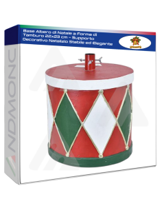 Base Albero di Natale a Forma di Tamburo 22x23 cm –...