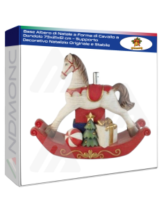 Base Albero di Natale a Forma di Cavallo a Dondolo...