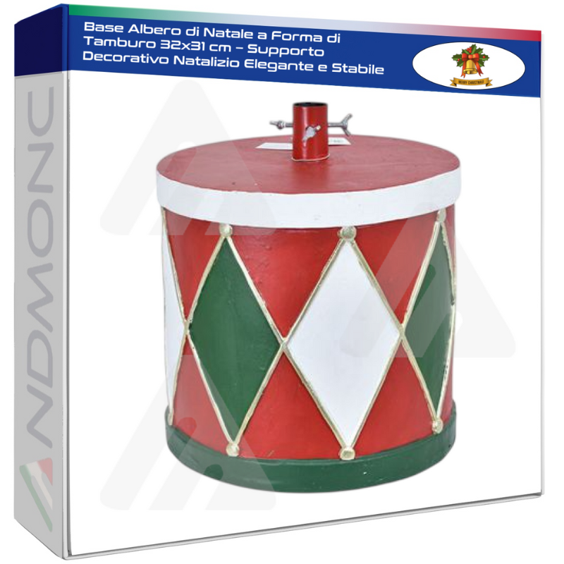 Base Albero di Natale a Forma di Tamburo 32x31...
