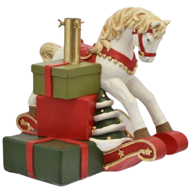 Base Albero di Natale a Forma di Cavallo e...