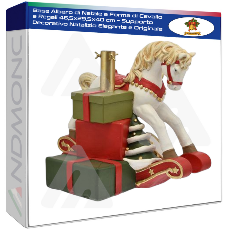 Base Albero di Natale a Forma di Cavallo e...