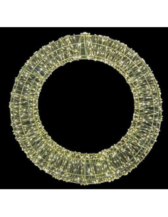 Ghirlanda Luminosa Natalizia 38 cm in Metallo con 960 LED... 2