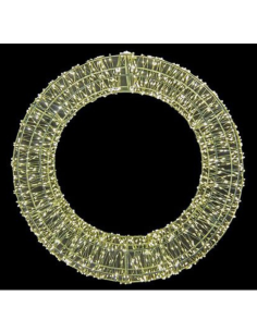 Ghirlanda Luminosa Natalizia 50 cm in Metallo con 1440... 2