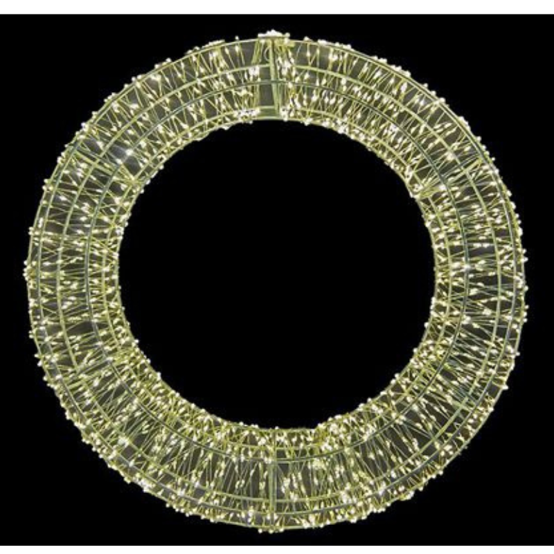 Ghirlanda Luminosa Natalizia 50 cm in Metallo...