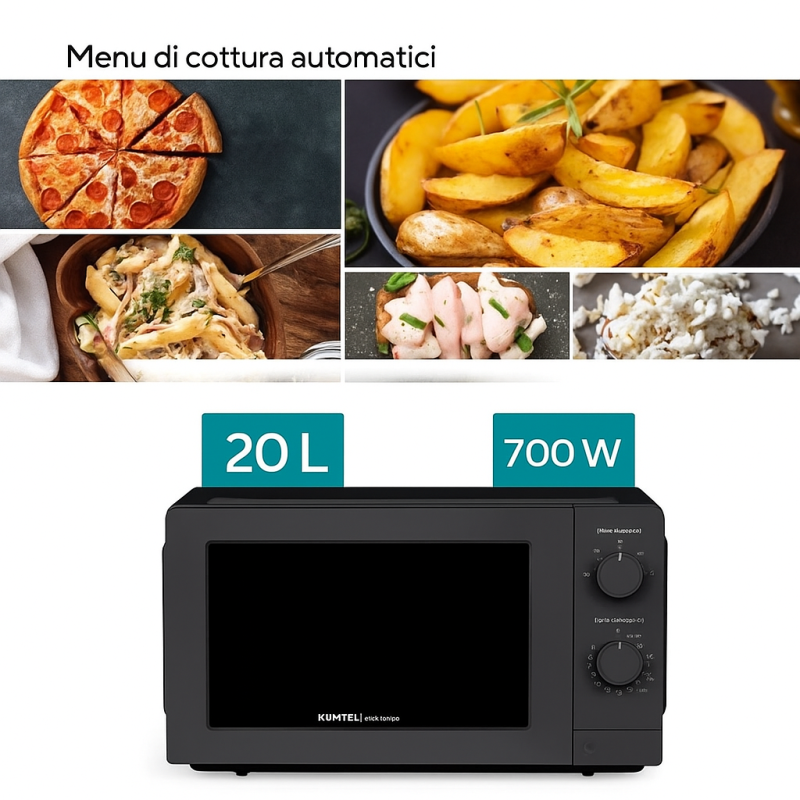 Forno a Microonde KUMTEL HMIN-05 20 Litri –...