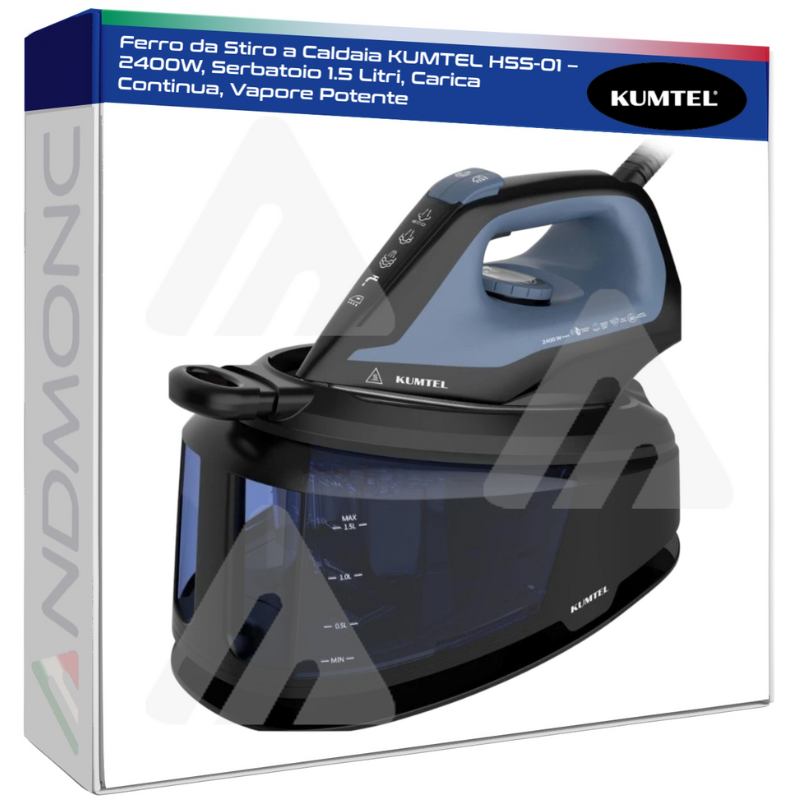 Ferro da Stiro a Caldaia KUMTEL HSS-01 – 2400W,...