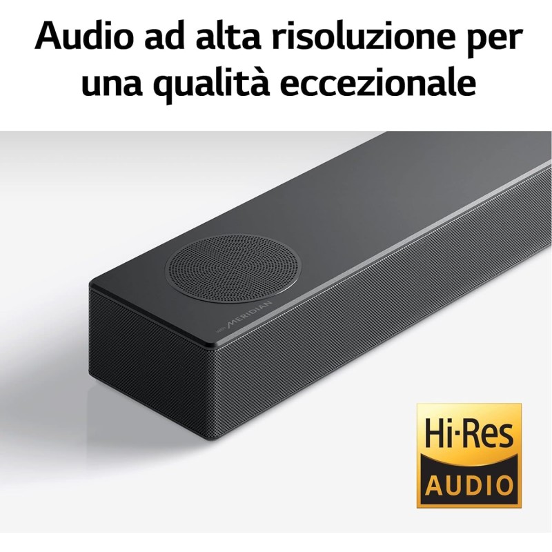 LG Soundbar S75Q 380W 3.1.2 canali, Meridian,...