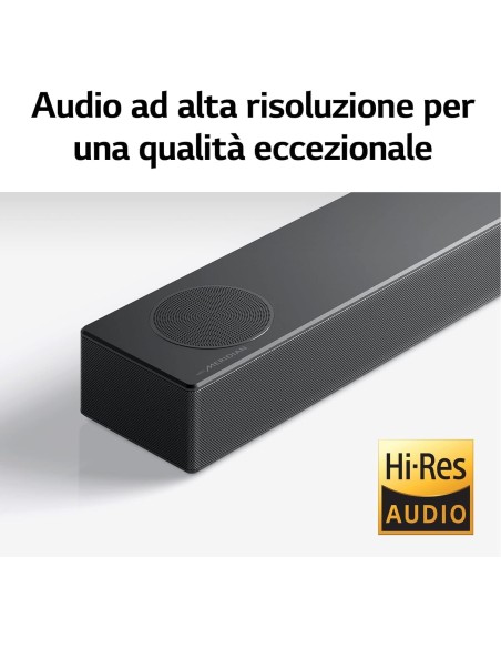 LG Soundbar S75Q 380W 3.1.2 canali, Meridian, Dolby Atmos, NOVITÀ 2022