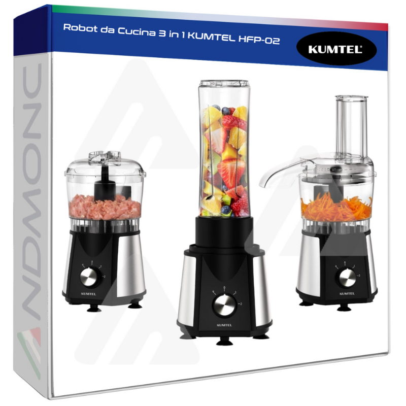 Robot da Cucina Multifunzione 3 in 1 KUMTEL...