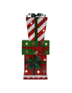 Piramide di Pacchi Regalo con LED 16x8x44 cm –... 2