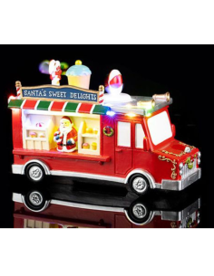 Babbo Natale su Camion con Luci e Movimento a Batterie –... 2
