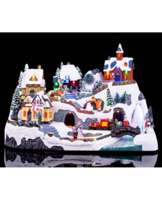 Villaggio di Natale con Luci, Musica e Movimento 40x26x27... 2