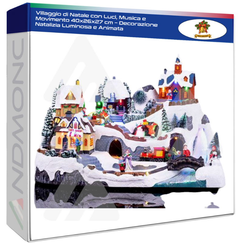 Villaggio di Natale con Luci, Musica e...