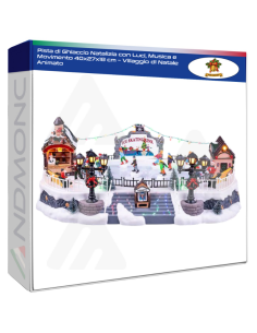 Pista di Ghiaccio Natalizia con Luci, Musica e Movimento...