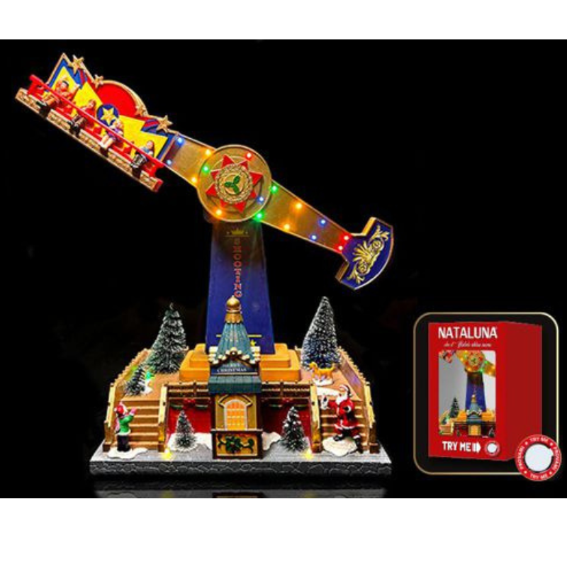 Giostra Natalizia con Luci, Musica e Movimento...