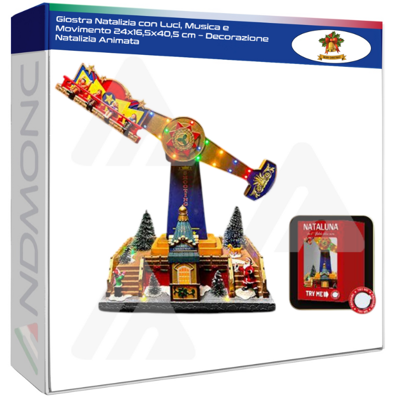 Giostra Natalizia con Luci, Musica e Movimento...