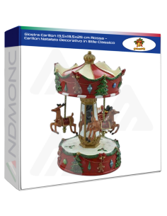 Giostra Carillon 13,5x13,5x25 cm Rossa – Carillon...