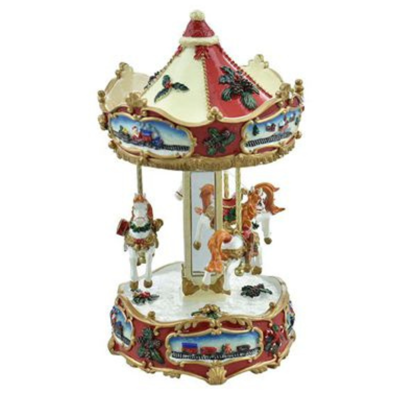 Giostra Carillon Rossa 13,5x13,5x25 cm –...