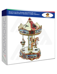 Giostra Carillon Rossa 13,5x13,5x25 cm – Carillon...