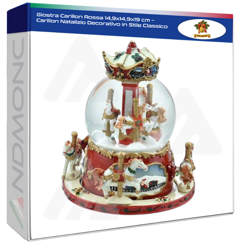 Giostra Carillon Rossa 14,9x14,9x19 cm –...