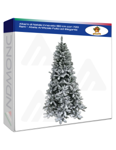 Albero di Natale Innevato 180 cm con 720 Rami – Abete...