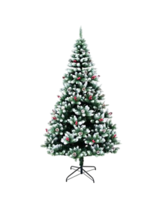 Albero di Natale Innevato con Bacche 180 cm – Abete... 2