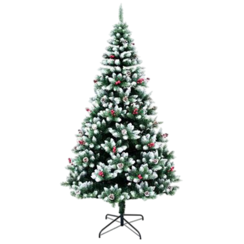 Albero di Natale Innevato con Bacche 180 cm –...
