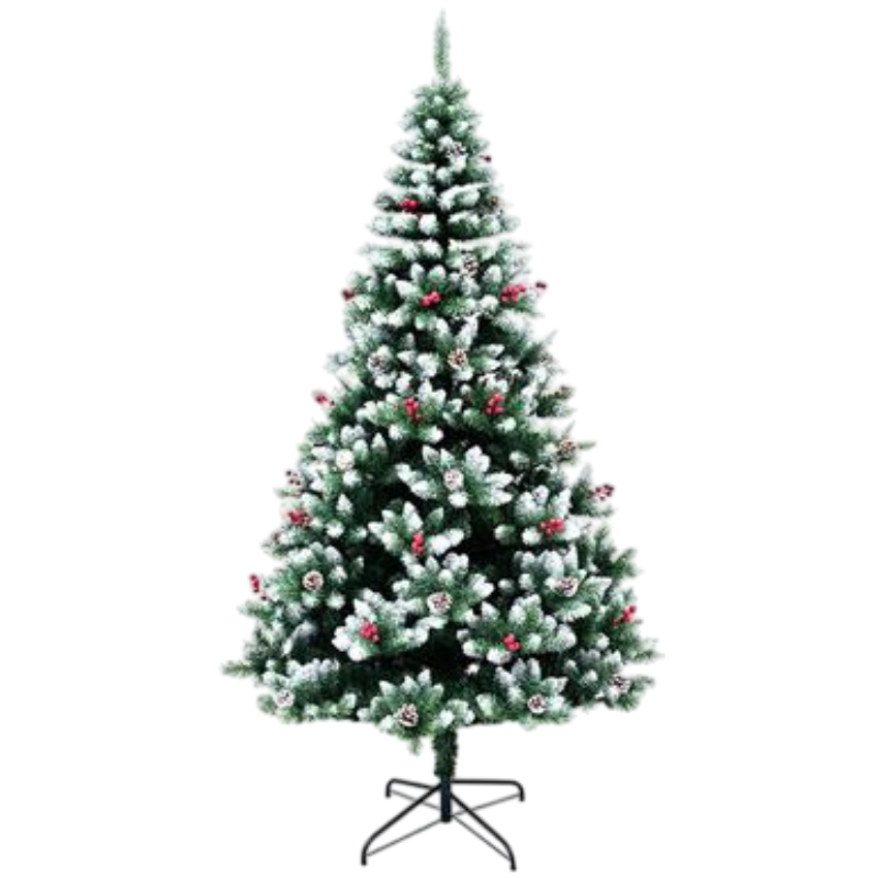 Albero di Natale Innevato con Bacche 210 cm –...