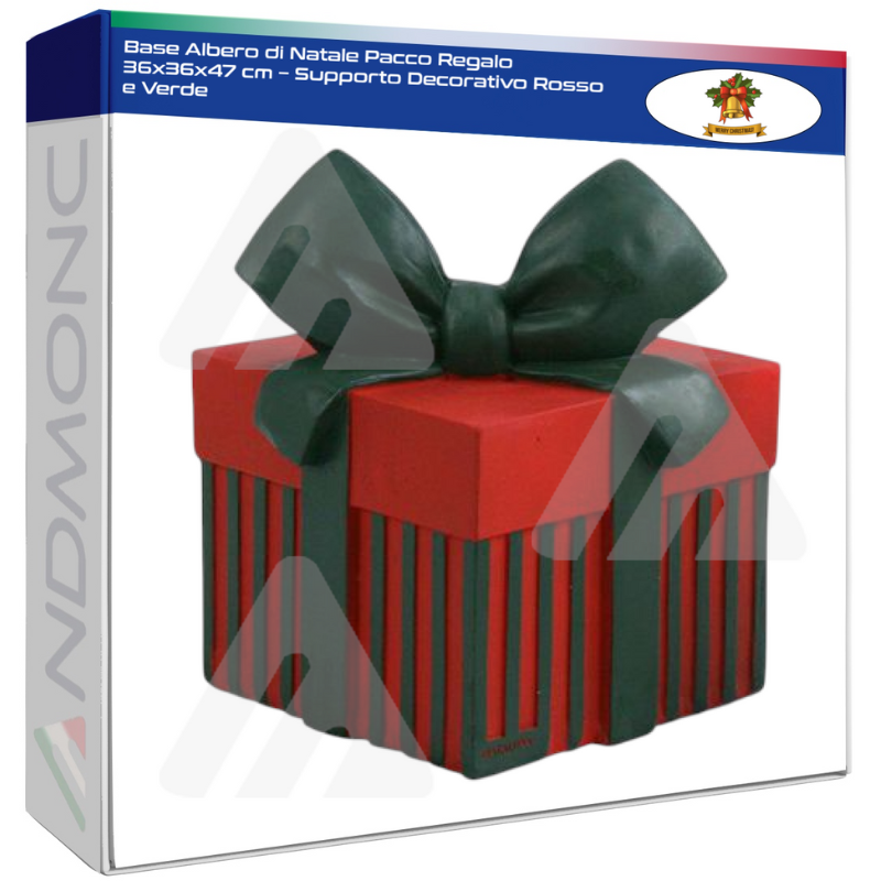 Base Albero di Natale Pacco Regalo 36x36x47 cm...