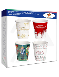 Bicchieri Monouso in Carta 75 ml – Confezione da 50 Pz...