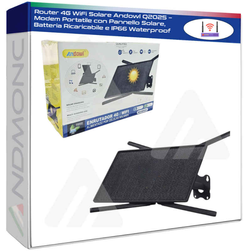 Router 4G WiFi Solare Andowl Q2025 – Modem...
