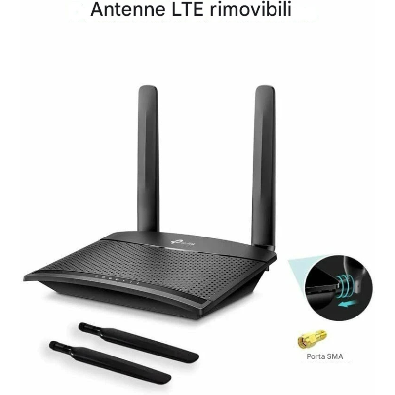 TP-Link TL-MR100 Router 4G LTE – Wi-Fi 300 Mbps...