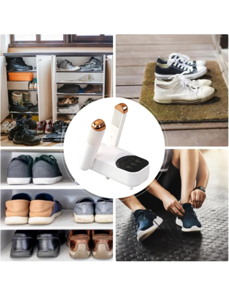 Asciuga Scarpe Elettrico Multifunzionale FZ-006 – 360° Calore Uniforme, Timer, Deumidificazione e Funzione Antibatterica