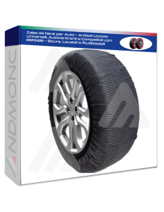 Calze da Neve per Auto – Antisdrucciolo Universali,...