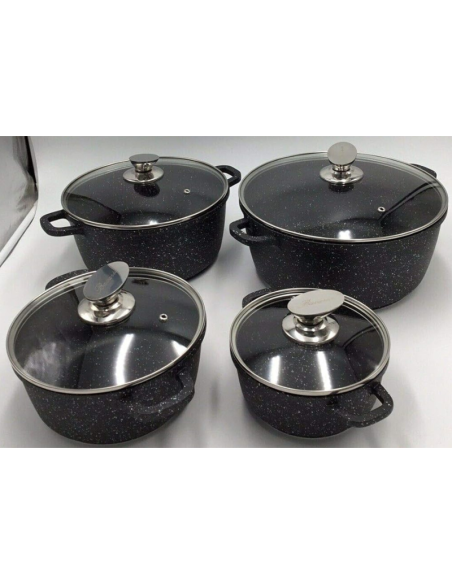 Bavaria Batteria di Pentole 26 Pezzi A861 in Pietra Lavica