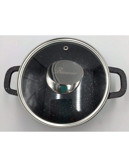 Bavaria Batteria di Pentole 26 Pezzi A861 in Pietra Lavica