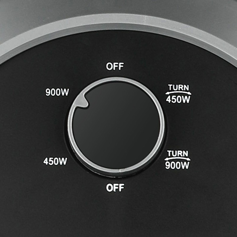 Stufa a Carbonio 900W con Base Oscillante –...