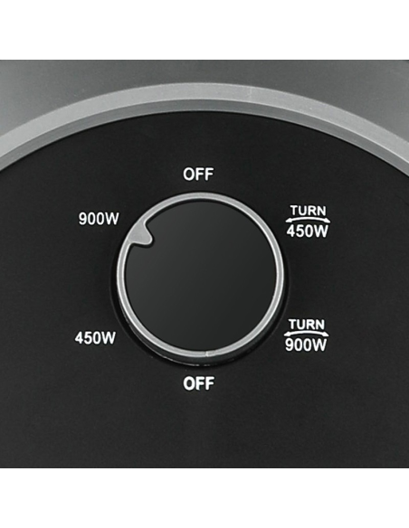 Stufa a Carbonio 900W con Base Oscillante – Radiatore Elettrico Basso Consumo, 2 Livelli di Potenza