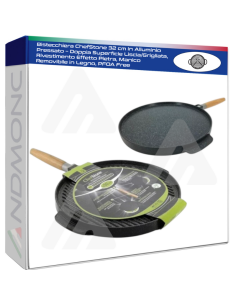 Bistecchiera ChefStone 32 cm in Alluminio Pressato –...