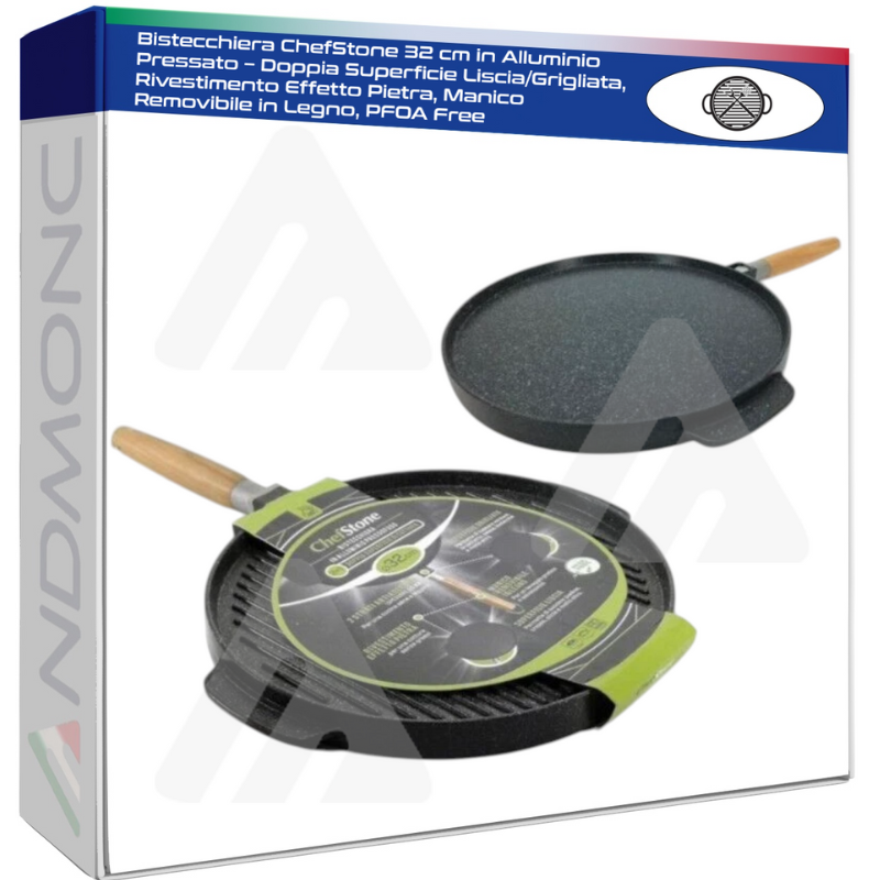Bistecchiera ChefStone 32 cm in Alluminio...